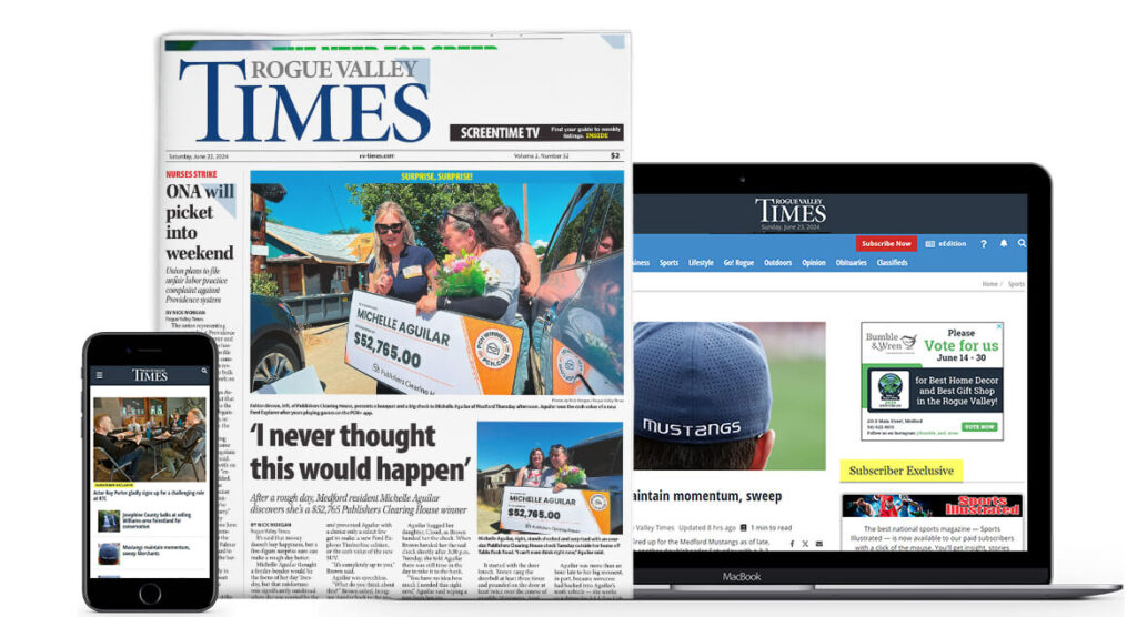 Rogue valley times subscriptions home delivery options subscriber